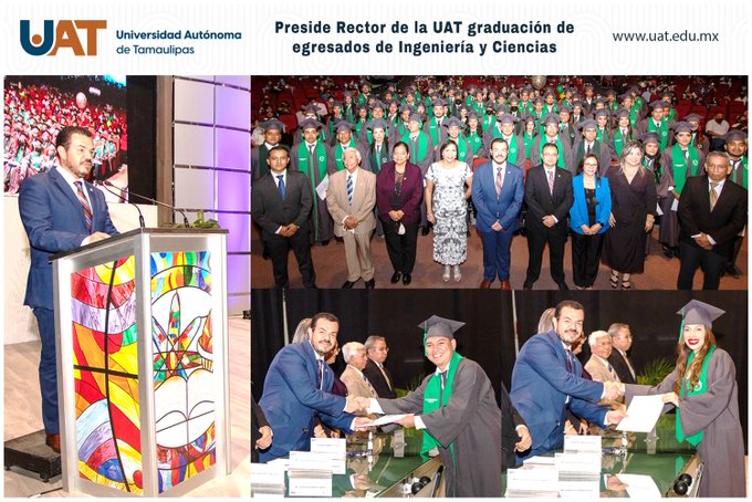 Preside Rector de la UAT graduación de egresados de Ingeniería y Ciencias