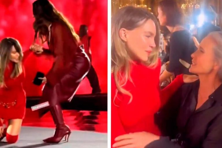 Andie MacDowell consoló a Belinda tras su caída en la Semana de la Moda París; «lo hiciste increíble»