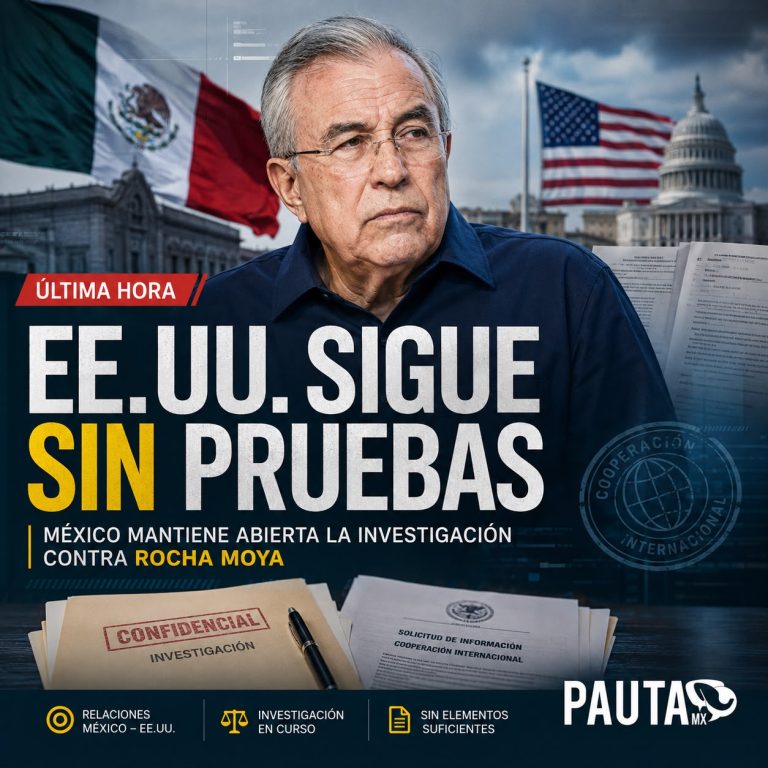 Estados Unidos aún no entrega pruebas contra Rubén Rocha Moya; México mantiene abierta la investigación