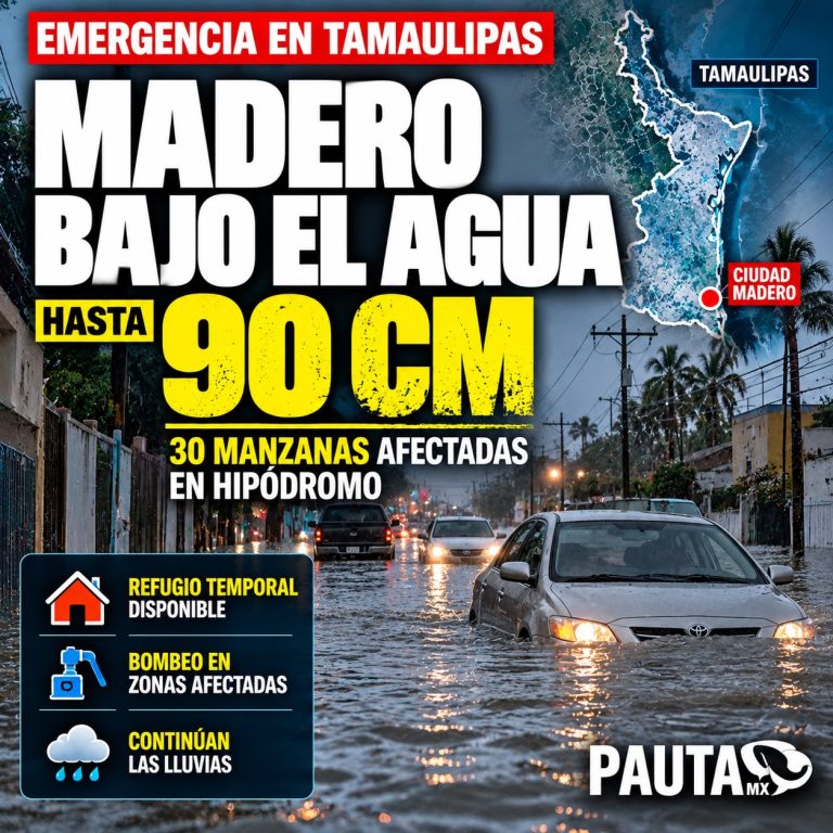 INUNDACIONES DE HASTA 90 CM GOLPEAN CIUDAD MADERO